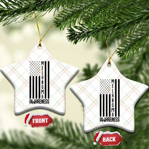 Melanoma Awareness USA Flag Ceramic Ornament Patriotic Cancer Warrior TS12 Print Your Wear