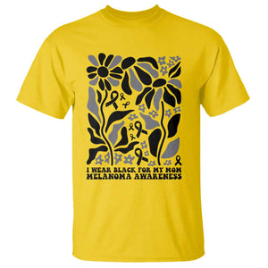 I Wear Black For My Mom T Shirt Melanoma Support Squad TS12 Daisy Print Your Wear