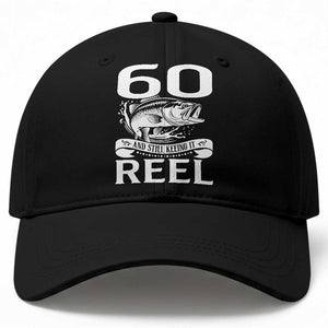 Still Keeping It Reel At 60 Baseball Cap Fisherman Birthday Gift TS12 Print Your Wear