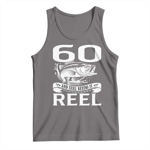 Still Keeping It Reel At 60 Tank Top Fisherman Birthday Gift TS12 Deep Heather Print Your Wear