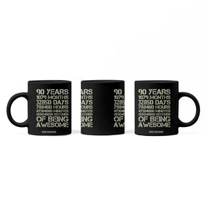 90 Years Of Being Awesome Coffee Mug 90th Birthday Gift Idea TS12 Print Your Wear