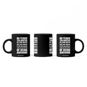 Cheers To 60 Years Birthday Coffee Mug Sixty Years Of Awesome TS12 Print Your Wear