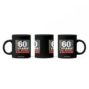 Retro 60 Years Of Being Awesome Coffee Mug 60th Birthday Gift Idea TS12 Print Your Wear