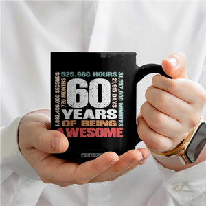 Retro 60 Years Of Being Awesome Coffee Mug 60th Birthday Gift Idea TS12 Print Your Wear
