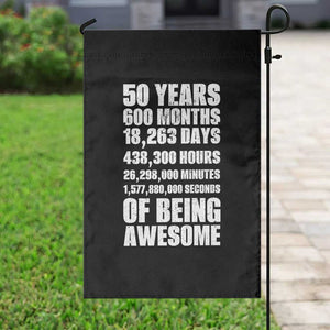 50 Years Of Being Awesome Garden Flag 50th Birthday Gift Idea TS12 Print Your Wear