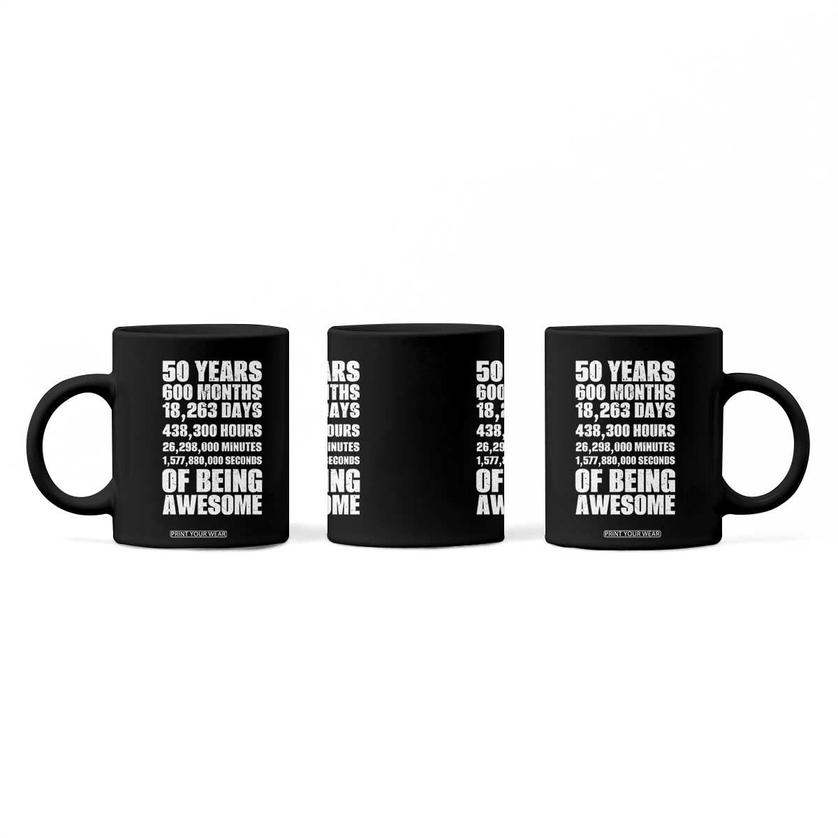 50 Years Of Being Awesome Coffee Mug 50th Birthday Gift Idea TS12 Print Your Wear
