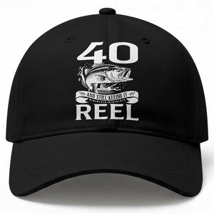 Still Keeping It Reel At 40 Baseball Cap Fisherman Birthday Gift TS12 Print Your Wear