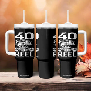 Still Keeping It Reel At 40 Tumbler With Handle Fisherman Birthday Gift TS12 Print Your Wear