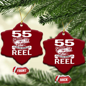 Still Keeping It Reel At 55 Ceramic Ornament Fisherman Birthday Gift TS12 Print Your Wear