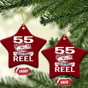 Still Keeping It Reel At 55 Ceramic Ornament Fisherman Birthday Gift TS12 Print Your Wear