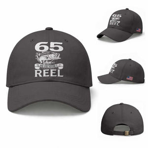 Still Keeping It Reel At 65 Baseball Cap Fisherman Birthday Gift TS12 Baseball Cap Universal Fit Dark Gray Print Your Wear