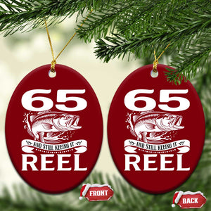 Still Keeping It Reel At 65 Ceramic Ornament Fisherman Birthday Gift TS12 Print Your Wear