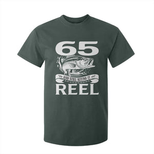 Still Keeping It Reel At 65 T Shirt For Kid Fisherman Birthday Gift TS12 Dark Forest Green Print Your Wear