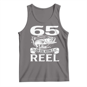 Still Keeping It Reel At 65 Tank Top Fisherman Birthday Gift TS12 Deep Heather Print Your Wear
