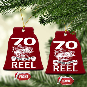 Still Keeping It Reel At 70 Ceramic Ornament Fisherman Birthday Gift TS12 Print Your Wear
