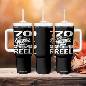 Still Keeping It Reel At 70 Tumbler With Handle Fisherman Birthday Gift TS12 Print Your Wear