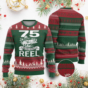 Still Keeping It Reel At 75 Ugly Christmas Sweater Fisherman Birthday Gift TS12 Red Green Print Your Wear