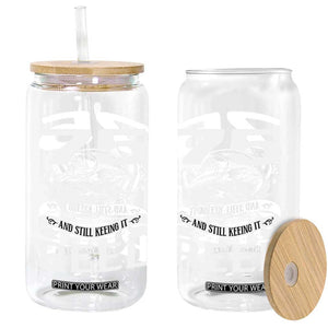 Still Keeping It Reel At 75 Glass Can Fisherman Birthday Gift TS12 Print Your Wear
