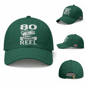 Still Keeping It Reel At 80 Baseball Cap Fisherman Birthday Gift TS12 Baseball Cap Universal Fit Irish Green Print Your Wear