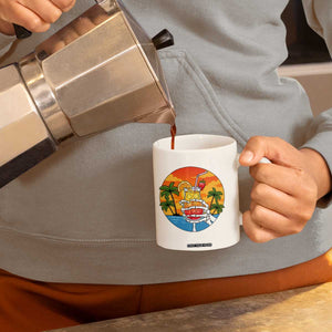 Tropical Skeleton Summerween Coffee Mug Beach Cocktail Vacation TS12 Print Your Wear