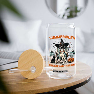Witchy Beach Summerween Vacation Glass Can Chillin And Thrillin TS12 Print Your Wear