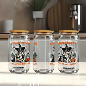 Witchy Beach Summerween Vacation Glass Can Chillin And Thrillin TS12 Print Your Wear