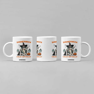 Witchy Beach Summerween Vacation Coffee Mug Chillin And Thrillin TS12 Print Your Wear