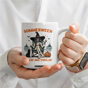 Witchy Beach Summerween Vacation Coffee Mug Chillin And Thrillin TS12 Print Your Wear