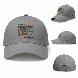 Welcome To Summerween Chillin And Thrillin Baseball Cap Funny Summer Halloween TS12 Baseball Cap Universal Fit Sport Gray Print Your Wear