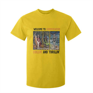 Welcome To Summerween Chillin And Thrillin T Shirt For Kid Funny Summer Halloween TS12 Daisy Print Your Wear