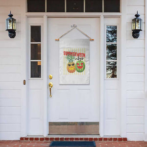 Funny Summerween Fruit Garden Flag Spooky Pineapple Watermelon Graphic TS12 Print Your Wear