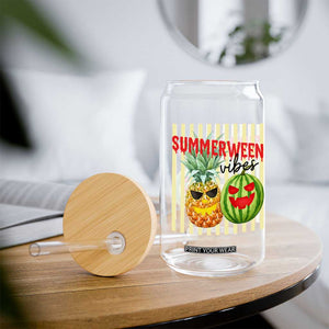 Funny Summerween Fruit Glass Can Spooky Pineapple Watermelon Graphic TS12 Print Your Wear