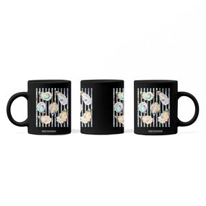 Striped Glitter Oyster Shell Coffee Mug Coastal Summer Ocean Gift TS12 Print Your Wear