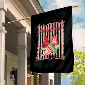 Striped Watermelon Beach Vibes Graphic Garden Flag Slice Of Summer TS12 Print Your Wear