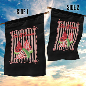 Striped Watermelon Beach Vibes Graphic Garden Flag Slice Of Summer TS12 Print Your Wear