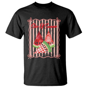 Striped Watermelon Beach Vibes Graphic T Shirt Slice Of Summer TS12 Black Print Your Wear