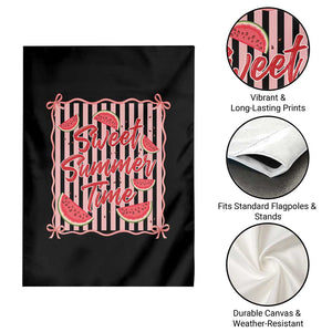 Striped Watermelon Beach Vibes Graphic Garden Flag Sweet Summer Time TS12 Print Your Wear