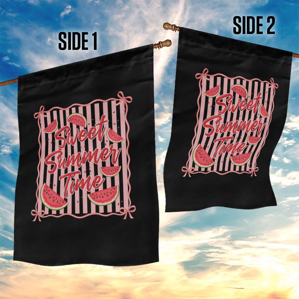 Striped Watermelon Beach Vibes Graphic Garden Flag Sweet Summer Time TS12 Print Your Wear