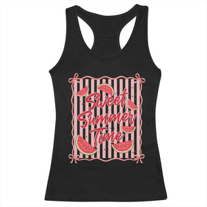 Striped Watermelon Beach Vibes Graphic Racerback Tank Top Sweet Summer Time TS12 Black Print Your Wear