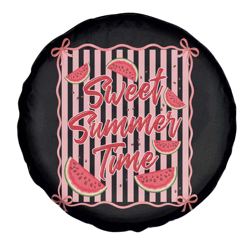 Striped Watermelon Beach Vibes Graphic Spare Tire Cover Sweet Summer Time TS12 Print Your Wear