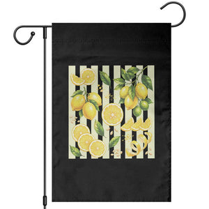 Striped Summer Lemon Garden Flag Citrus Fruit Lover Gift TS12 Black Print Your Wear