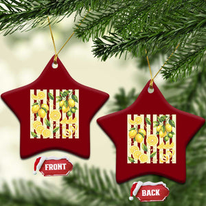 Striped Summer Lemon Ceramic Ornament Citrus Fruit Lover Gift TS12 Print Your Wear