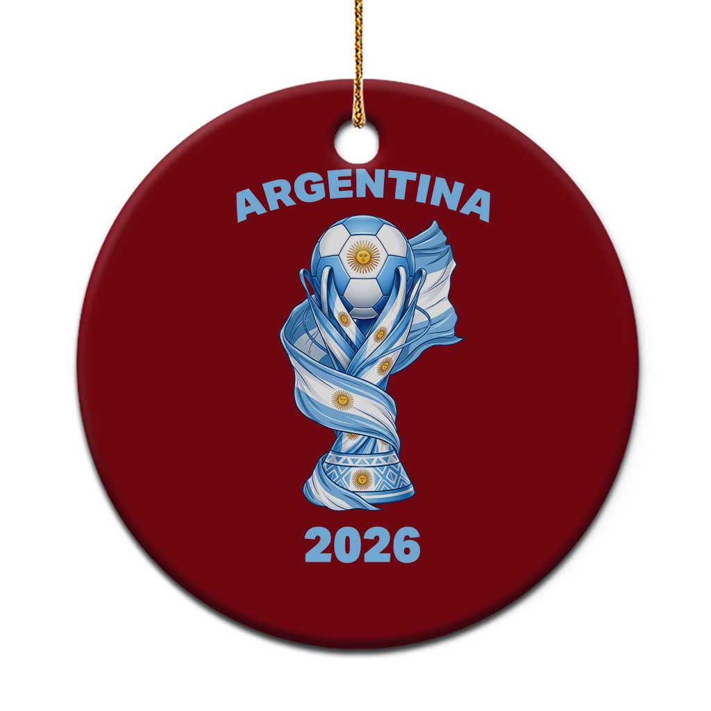 Proud Argentina Soccer 2026 Ceramic Ornament World Football Fan Gift TS12 1pc Red Print Your Wear