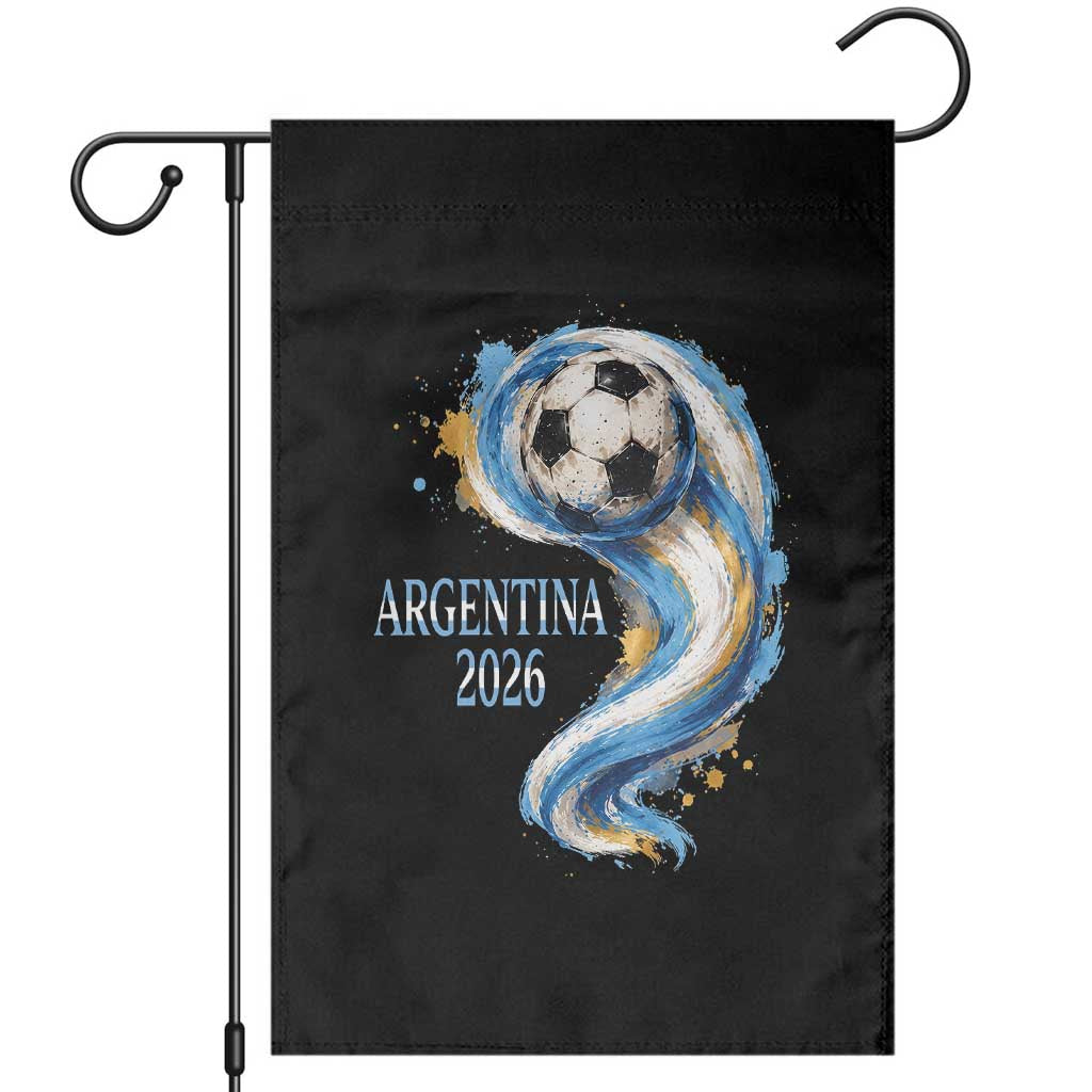 Argentina 2026 Soccer Fan Garden Flag Proud Football Flag Supporter TS12 Black Print Your Wear