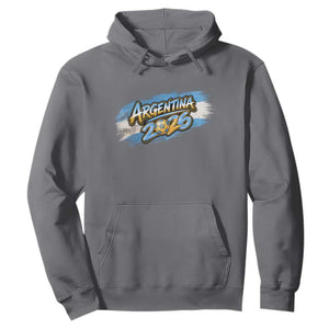 Vintage Argentina Soccer Pride 2026 Graphic Hoodie TS12 Charcoal Print Your Wear