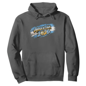 Vintage Argentina Soccer Pride 2026 Graphic Hoodie TS12 Dark Heather Print Your Wear
