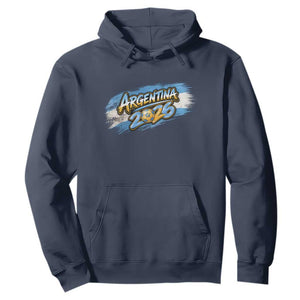 Vintage Argentina Soccer Pride 2026 Graphic Hoodie TS12 Navy Print Your Wear