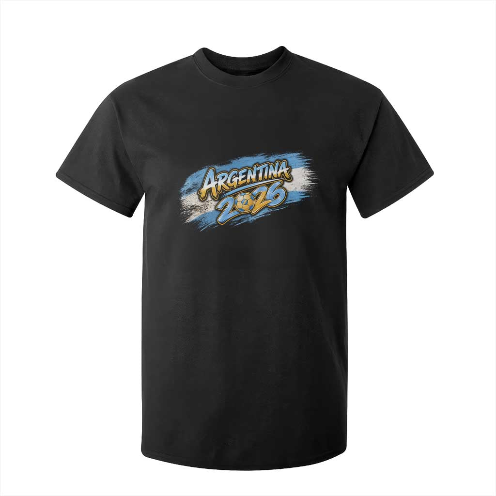 Vintage Argentina Soccer Pride 2026 Graphic T Shirt For Kid TS12 Black Print Your Wear