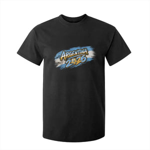 Vintage Argentina Soccer Pride 2026 Graphic T Shirt For Kid TS12 Black Print Your Wear