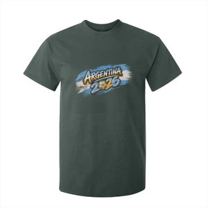 Vintage Argentina Soccer Pride 2026 Graphic T Shirt For Kid TS12 Dark Forest Green Print Your Wear